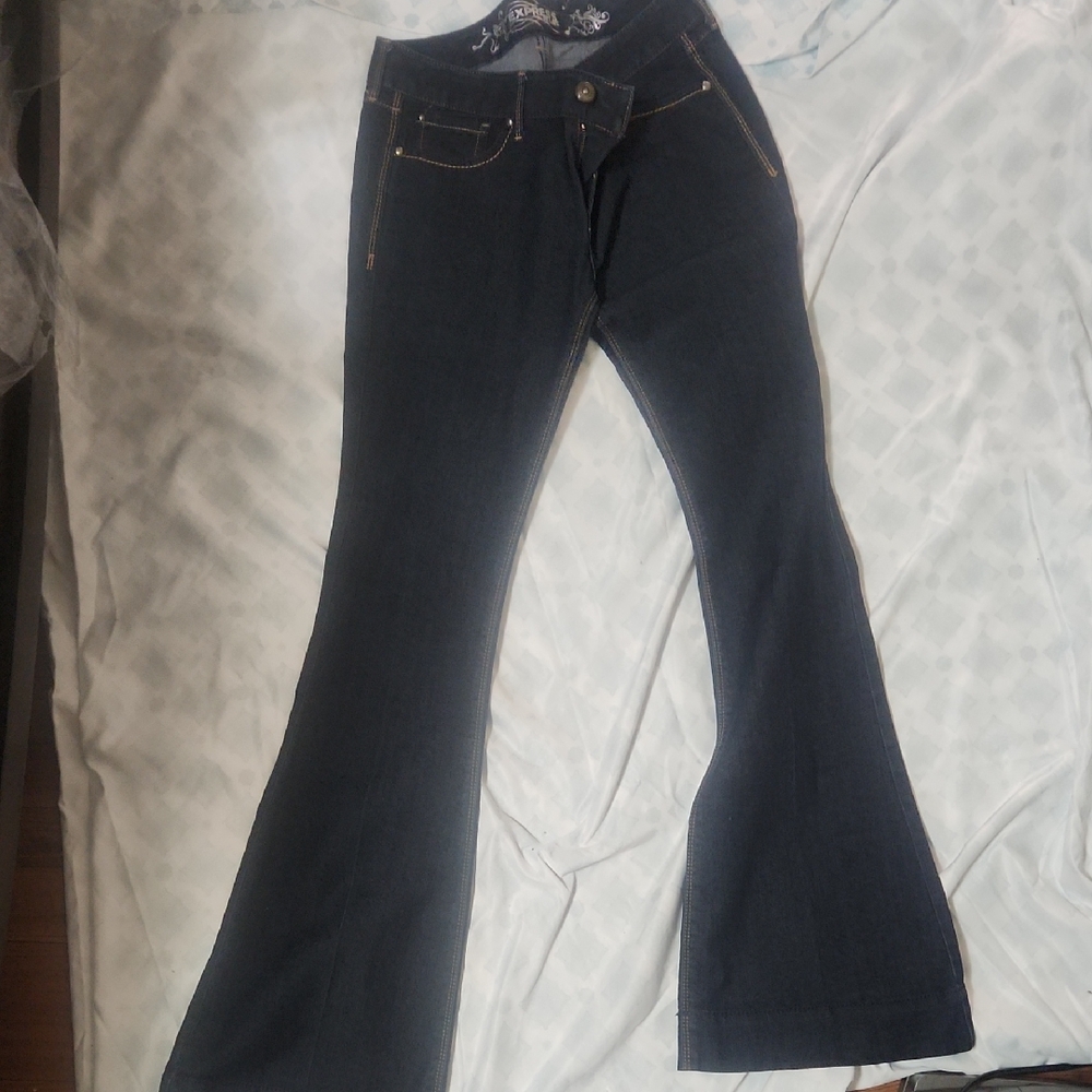 Express Women's Dark Flare Jeans